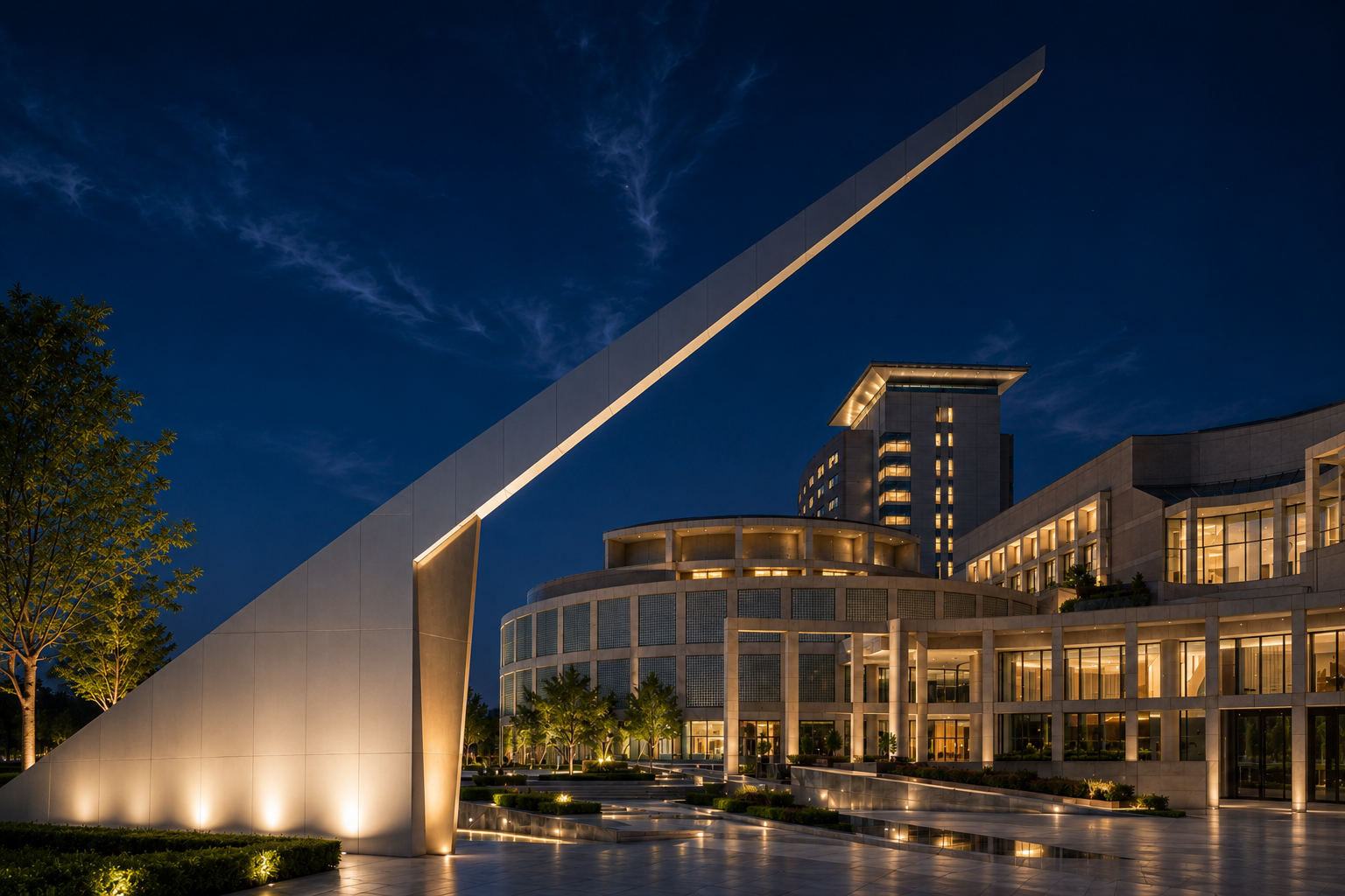 Modern corporate building