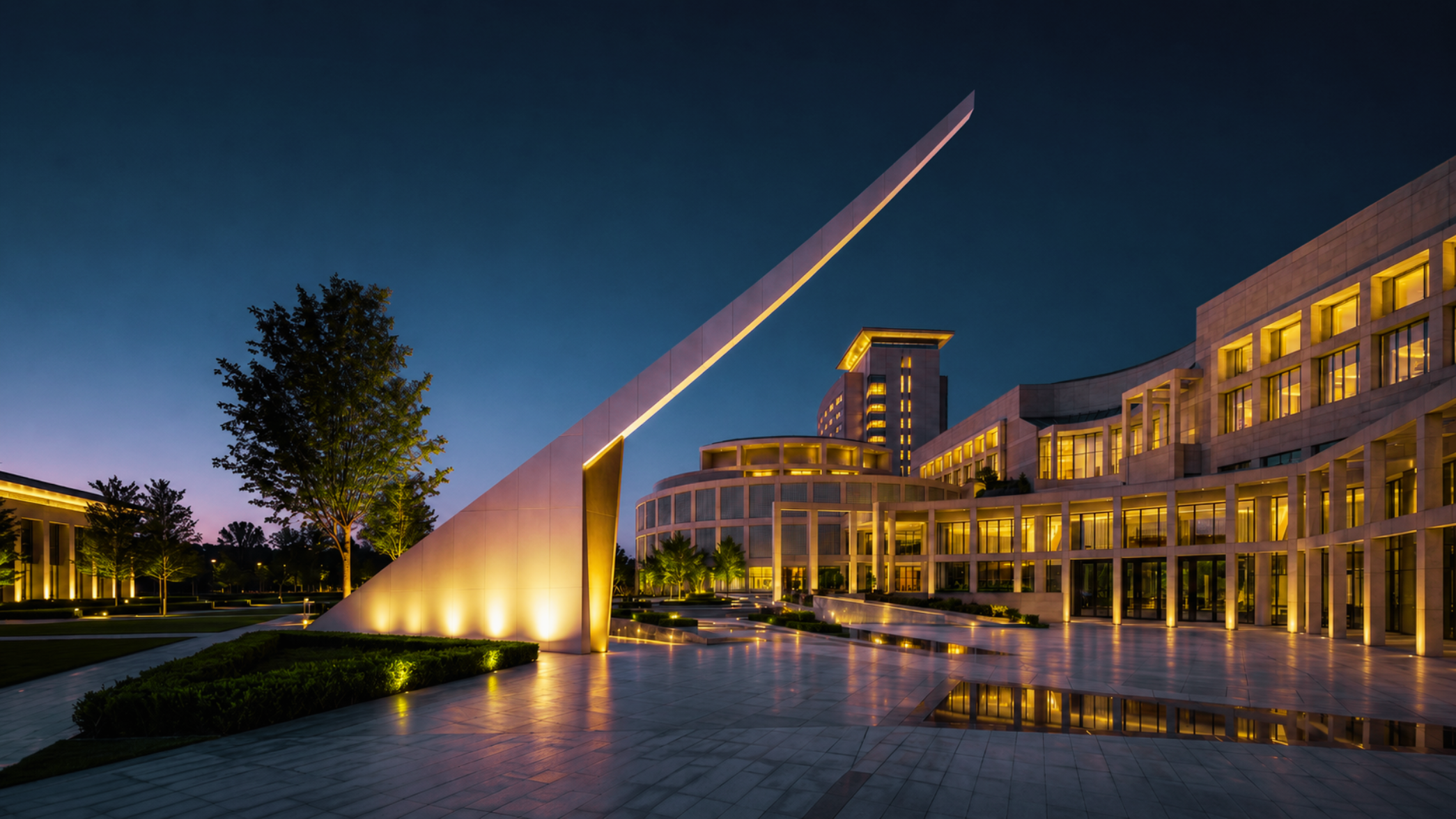 Modern corporate building